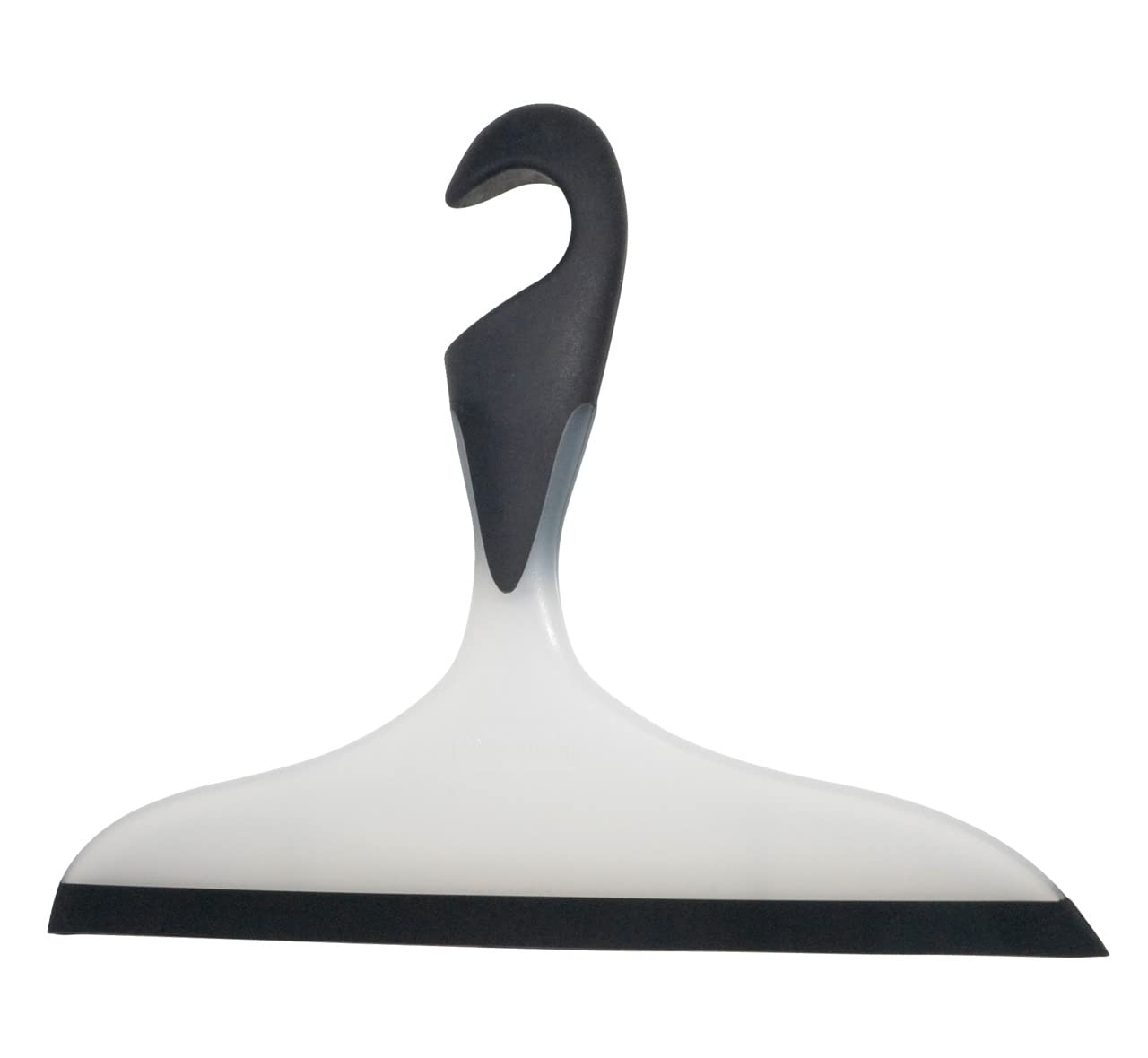 WENKO 18752100 Bathroom Squeegee Loano Black - for Bath and Shower, Plastic, Black