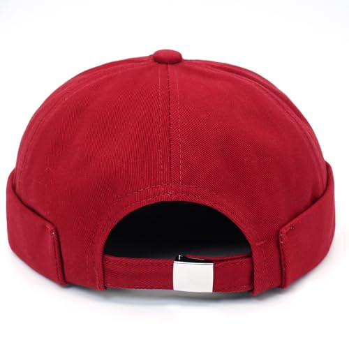 Image of Dome Brimless Hats for Women Men Beanie Docker Cap Sailor Skull Cap