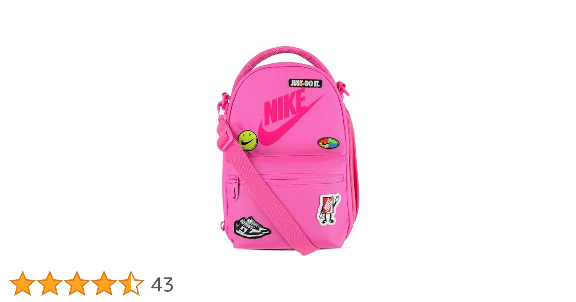 Amazon | Nike パッチ断熱ランチバッグ – ワンサイズ, ピンク