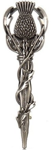 Kilts Wi Hae Antique Stunning Traditional Scottish Celtic Thistle Kilt Pin - Finish