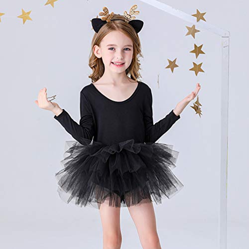 KESYOO 1 Unidade Primavera E Outono Crianças Gaze Vestido Desgrenhado Saia Tutu Saia Balé