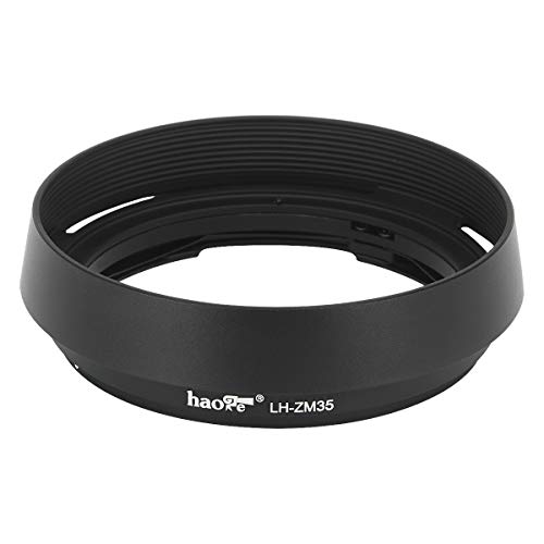 Haoge LH-ZM35 Bayonet Metal Round Lens Hood Shade for Voigtlander APO-LANTHAR 35mm f2 50mm f 2.0 Aspherical VM, Carl Zeiss Distagon T 1.4 35 35mm f1.4 f 1.4 ZM Lens Black