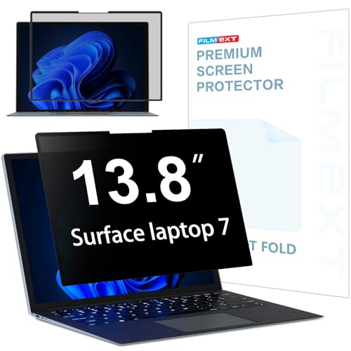 Image of FILMEXT Privacy Screen for Microsoft Surface Laptop 13.8 inch 7th Gen | Model 2036 / 2107, Anti-Spy Filter Anti-Glare (for Surface Laptop 7th 13.8 inch Privacy Screen Protector 2024)