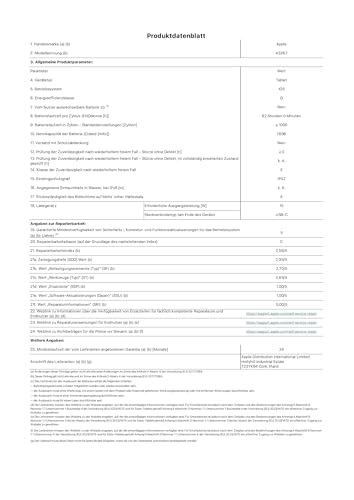 Apple iPad Air 11" mit M3 Chip: Apple Intelligence, Liquid Retina Display, 256 GB, 12 MP Frontkamera/Rückkamera, WLAN 6E + 5G Mobilfunk, Touch ID, Batterie für den ganzen Tag – Space Grau – Ansicht 7