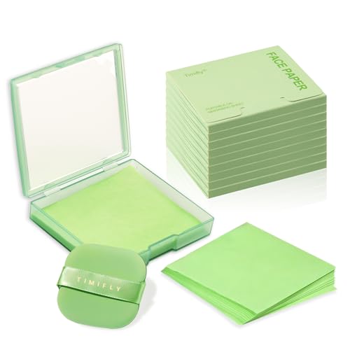 Papier buvard thé vert : lot de 1000 feuilles matifiantes douces et légères pour le visage