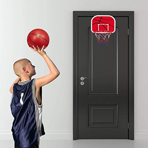 Mini Innen Tragbarer Basketballkorb Set, Rückwand mit Metallrand, zum Aufhängen, Basketballbrett mit Basketbällen Luftpumpe, für den Innenbereich, Zuhause, Büro, Sport, Party, Spiel, Kinder, Audlts - Image 8