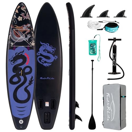 Feath-R-Lite Tabla De Surf Hinchable Stand Up Paddling Sup Board Con Remo Ajustable Bomba Mochila Correa Bolsa Impermeable Feath-R-Lite Tabla De Surf Hinchable Stand Up Paddling Sup Board Con Remo Ajustable Bomba Mochila Correa Bolsa Impermeable