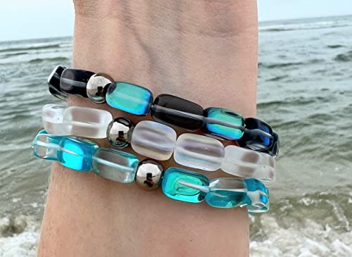 HOPE INSPIRED Mermaid Glass Bracelet with Pebble Shaped Illuminating Beads4