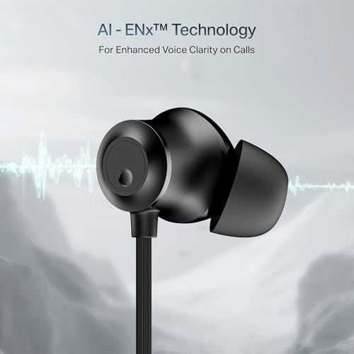 Image of Boat Rockerz Prime 255Z, Spatial Audio,ENx Tech, Dual Pair, 50H Battery, Stream Ad Free Music via App Support, Magnetic Buds, Bluetooth Neckband, Wireless with Mic Earphones (Onyx Black)