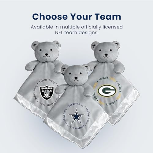 Image of Baby Fanatic NFL Baby Security Blanket Bear Snuggle Toy for Newborn Boy Girl Unisex Stuffed Animal Officially Licensed- -Buffalo Bills