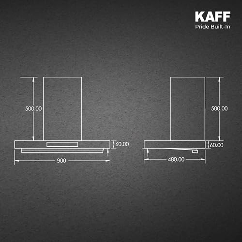 Image of KAFF 90 cm T- Shape Auto Clean Kitchen Chimney, ASHPRO (SUPER)