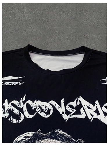 SOLY HUX Men's Graphic Tees Long Sleeve Crewneck Color Block 2 in 1 T Shirt Y2k Vintage Streetwear Tops3