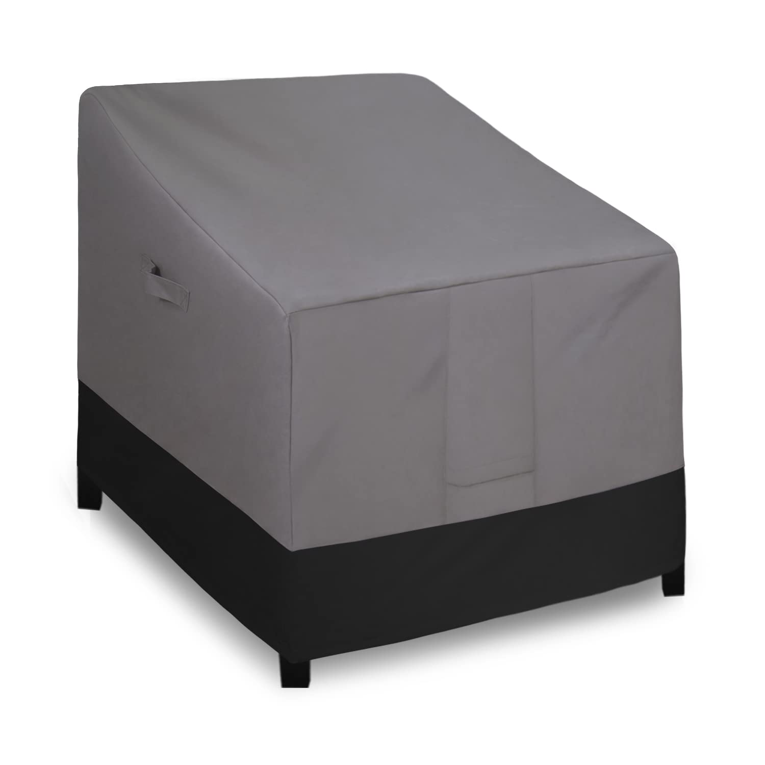 Easy-Going Waterproof Outdoor Lounge Chair Cover, Heavy Duty Patio Couch Cover, Windproof Outdoor Furniture Cover with Air Vent (1 Pack-33.5Wx31.5Dx36H inch, Gray/Black)-image-14