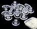 100 Pack Earring Backs Clear Rubber Bullet Clutch Ear Locking with Pad (100PCS/50Pairs)