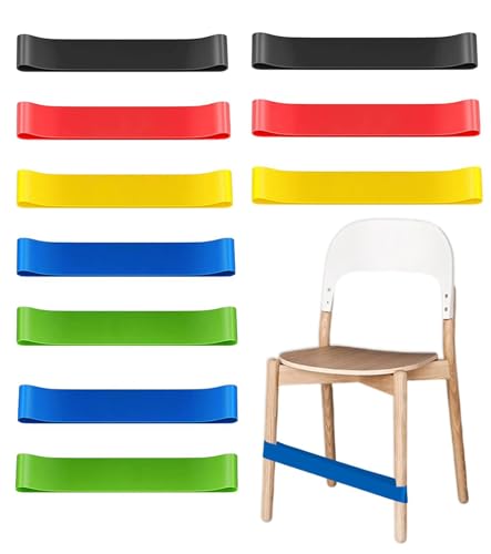 T TAKONE - T TAKONE 10 Stück Stuhlbänder für ADHS-Kinder – Elastische Fidget-Bänder für Schule und Zuhause – Perfekt für Fußschaukeln, ADHS und Autismus