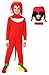 Fargone Halloween Knuckles The Echidna Sonic The Hedgehog Costume Kids Cartoon Pretend Play Suit Onesie Outfit For Boys 7-8T, Red, FA-NKLS04