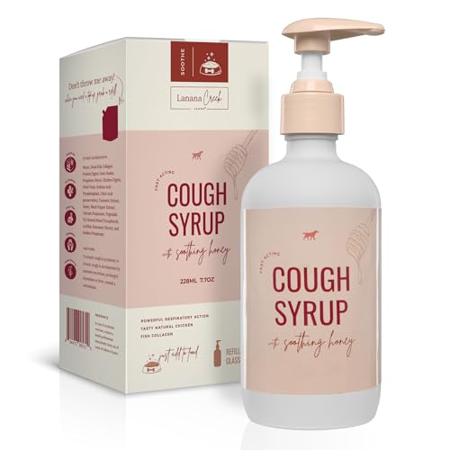 Lanana Creek Farms® Dog Cough Syrup with Honey, 240ml/7.7oz, Pump
