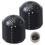 Rachlicy 20Pcs Planting Grid with Drainage Holes 3 Inch Leakproof Plastic Bowl Shape Planter Inserts for Large Pots Round Drainage Mesh Pad for Home Garden
