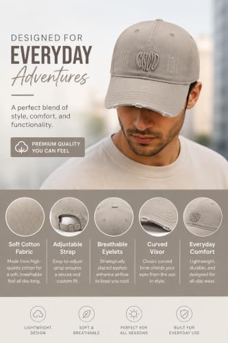 Image of Handcuffs Cap for Men Women Denim Stylish Baseball Caps Adjustable Free Size Hats | Gym Accessories | Sun Protective Hat