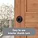 Baldwin Round, Single Cylinder Front Door Deadbolt Featuring SmartKey Re-key Technology and Microban Protection, in Venetian Bronze