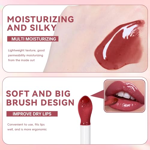 Noerrors Berry Lip Kit with Gradient Lip Liner and Glowing Lip Oil, Moisturizing Grape Purple Lip Gloss & Dark Brown Matte Lip Crayon Pen Combo Duo Set, Plumping Glossy Liquid Lipstick Lip Care Makeup