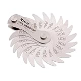 WeldingStop R25-50mm Radius Gauge Set, Stainless Steel Radius Fillet Gage Portable Concave Convex Measuring Tool for Tool Check