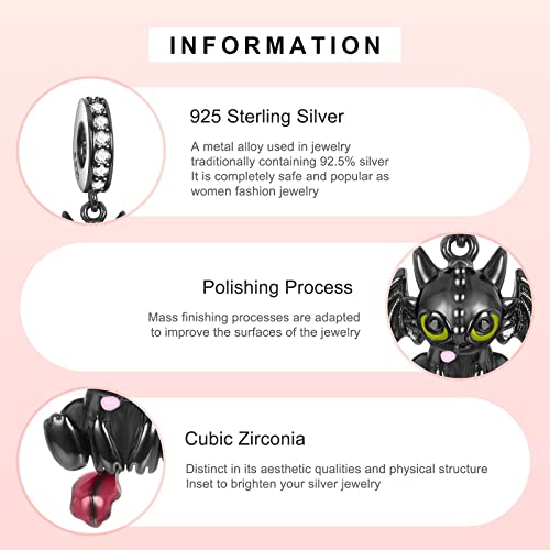 MITSOKU Happy Present Box Charms in 925 Sterling Silver with Red Enamel for Bracelets4