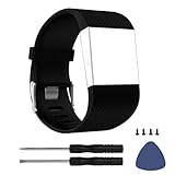 DD für Fitbit Surge Armband, Silikon Verstellbarer Ersatzarmband für Fitbit Surge Activity Tracker