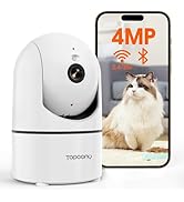 Topcony 4K 800万最大ピクセル、セキュリティカメラ、屋内ペットカメラ Amazon.co.jp: 【4K 800万最高画素・2.4と5GhzWiFi対応・自動追尾