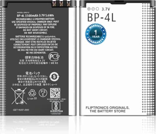 Image of Original BP-4L Battery for Nokia E52, E55, E61, E61i, E63, E71, E71X, E72, E72i, E73, E90, E90i, E95, N97, N97i, N810, 6760 MBT-5979 Battery with 1 Year Warranty*** (P153)