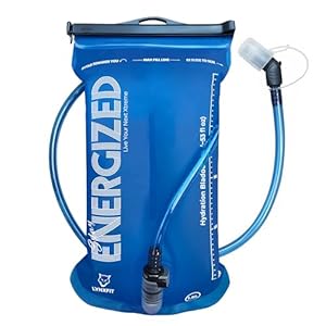 Hydration Bladder 1.5L with Magnetic Tube Clip – BPA-Free, Odorless Water Bladder with Food-Grade TPU & Premium TPU Tube, Leakproof Hydration Pack Reservoir for Hiking, Running, Cycling & Camping.