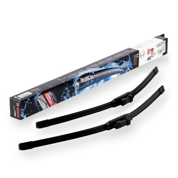Image of Bosch Automotive 3397009798 AeroTwin OE Replacement Wiper Blades Driver & Passenger Side - Set of 2 (21'' & 21'') Top Lock 16mm | Driver and Passenger Side Original Equipment Replacement Blades