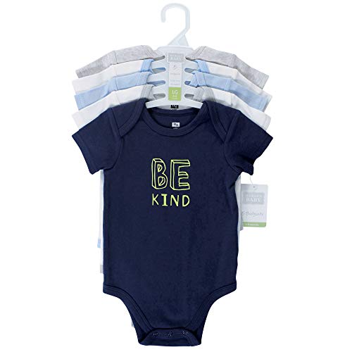Image of Hudson Baby Unisex Baby Cotton Bodysuits 5-pack