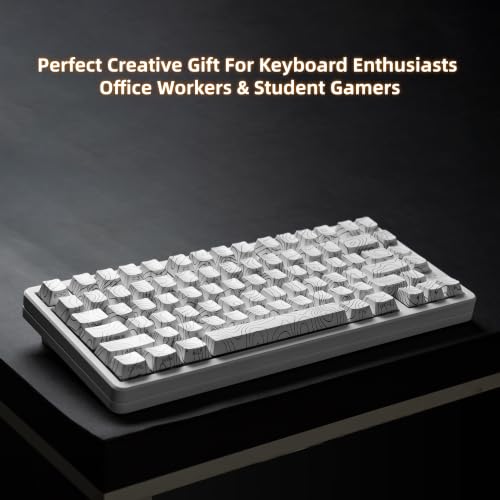 Image of dagaladoo White Keyboard keycaps,Double Shot PBT keycaps