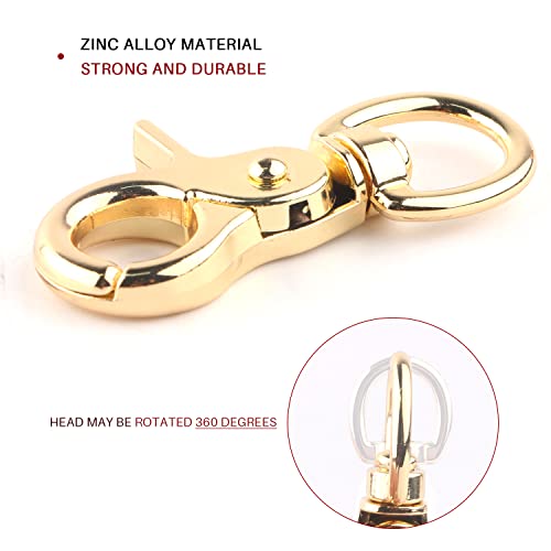 Image of 15PCS Trigger Snap Hooks, 360 Degree Heavy Duty Snaps Swivel Lobster Clasps,Swivel Claw Clips for Pet Cages,Dog Leash,Camera Straps,Snap Hook Purse