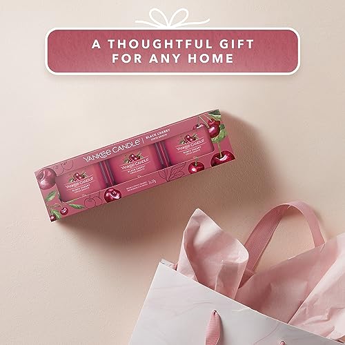 Yankee Candle Set Regalo Candele profumate, Miscela di Cera di soia, Black Cherry, One Size - 6