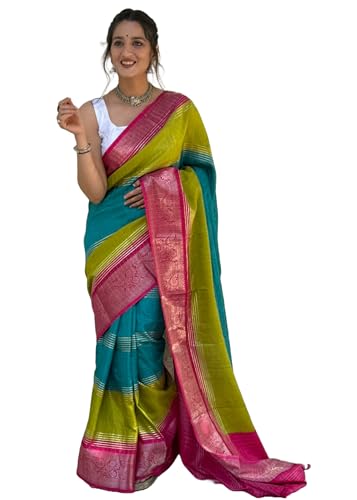 Sari indien en soie Dola tenue chic pour mariage et grande fête