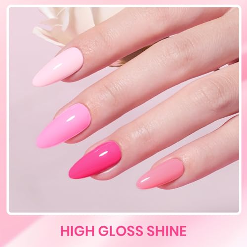 Image of Beetles Pink Gel Polish Set, Pink Melody, 6 Colors Gel Nail Polish Set
