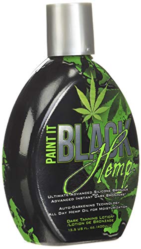 Millennium-Tanning-Products-Paint-It-Black-Hemp-Bronzer-Dark-Tanning-Lotion-135-Ounce Millennium Tanning Products - Paint It Black Hemp Bronzer & Dark Tanning Lotion - 13.5 Ounce