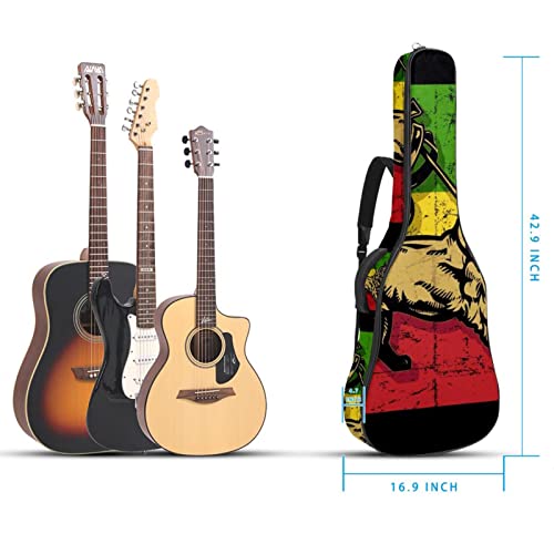 Housse de guitare en tissu Oxford imperméable avec bandoulière réglable Motif lion et drapeau - Les Beatles, Paul McCartney, John Lennon, RIngo Starr, George Harrison Housse de guitare en tissu Oxford imperméable avec bandoulière réglable Motif lion et drapeau – Image 6