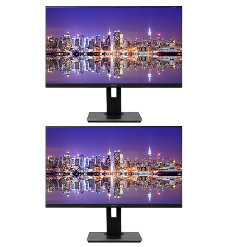 Image of Acer Vero B7 B277 E 27 inch 1080P Full HD IPS 100 Hz 4 ms Backlit Widescreen LCD Monitor, 2-Pack Bundle with Adaptive Sync, Eye Care, VGA, HDMI, DisplayPort, Integrated Speakers