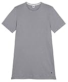 Petit Bateau Chemise de Nuit Femme en Coton Manches Courtes à Rayures