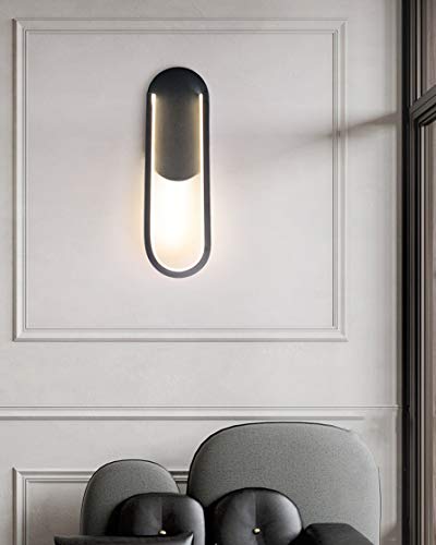 Luz nocturna para pasillo y lámpara de pared LED de 14W con luz cálida interior 6