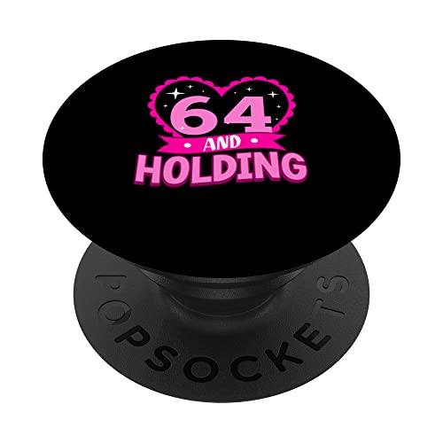 64 y celebración de 64 cumpleaños regalo para su sexagésimo cuarto cumpleaños PopSockets PopGrip Intercambiable