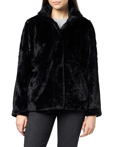 VERO MODA Damen VMSONJAHOLLY Short Faux FUR Jacket BOOS Jacke, Black, M