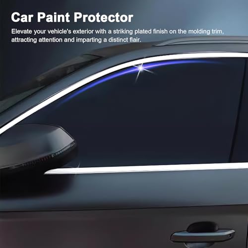 Moldura exterior de coche cromada autoadhesiva Baluue de 12 mm flexible 7