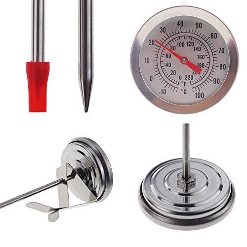 Hausbrau-Hydrometer und 300-mm-Brau-Zifferblatt-Thermometer und 100-ml-Probeglas – Hausbrau-Ausstattung