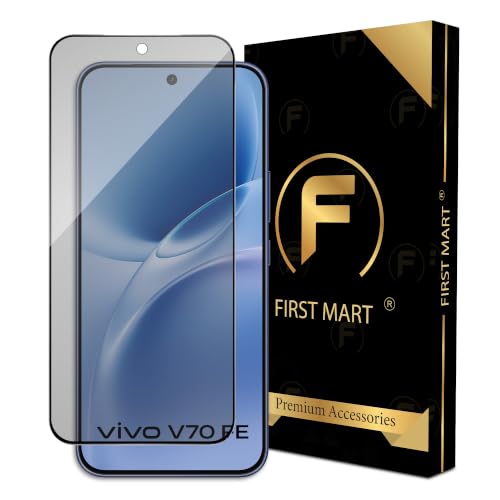 Image of FIRST MART Military-Grade Matte Tempered Glass for Vivo V70 FE - 9H Screen Protector, Anti-Glare Protection, Scratch-Resistant, Bubble-Free (1 Pack)