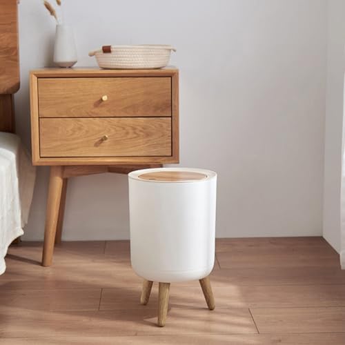 Caneca de basura ABS 7L blanca para oficina y hogar miniatura 7