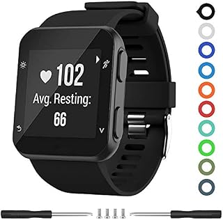 Meifox Compatible with Garmin Forerunner 35 Band,Solf Silicone Replacement Bands for Garmin Forerunner